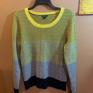 I Heart Ronson Color Block Sweater - L